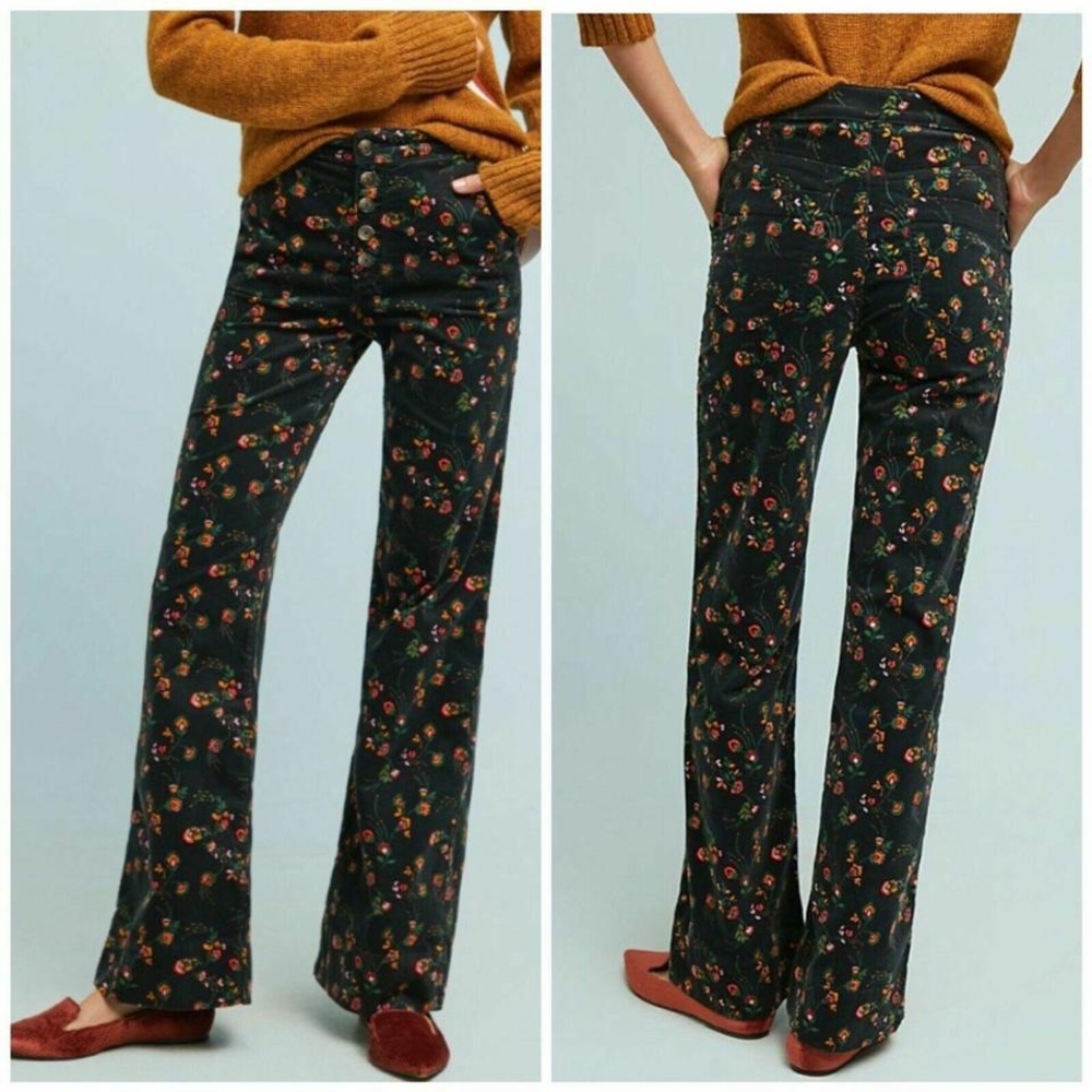 Pilcro High Rise Wide Leg Cords